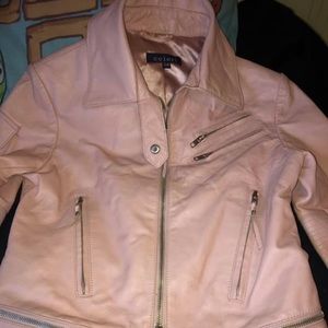 Light Pink Leather Jacket